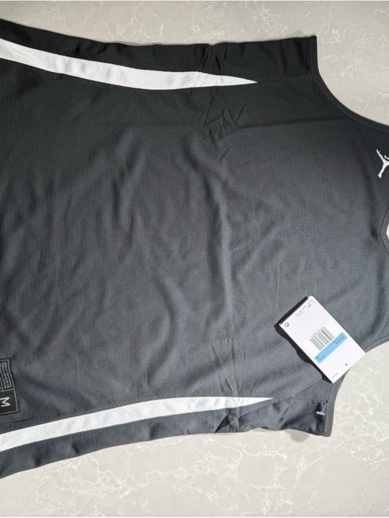 Jordan Tops - NWT women Jordan Black Mesh Tank with White Swoosh Details